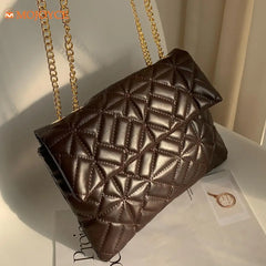 Women Shoulder Bags PU Leather Chain Crossbody Tote Female Diamond Lattice