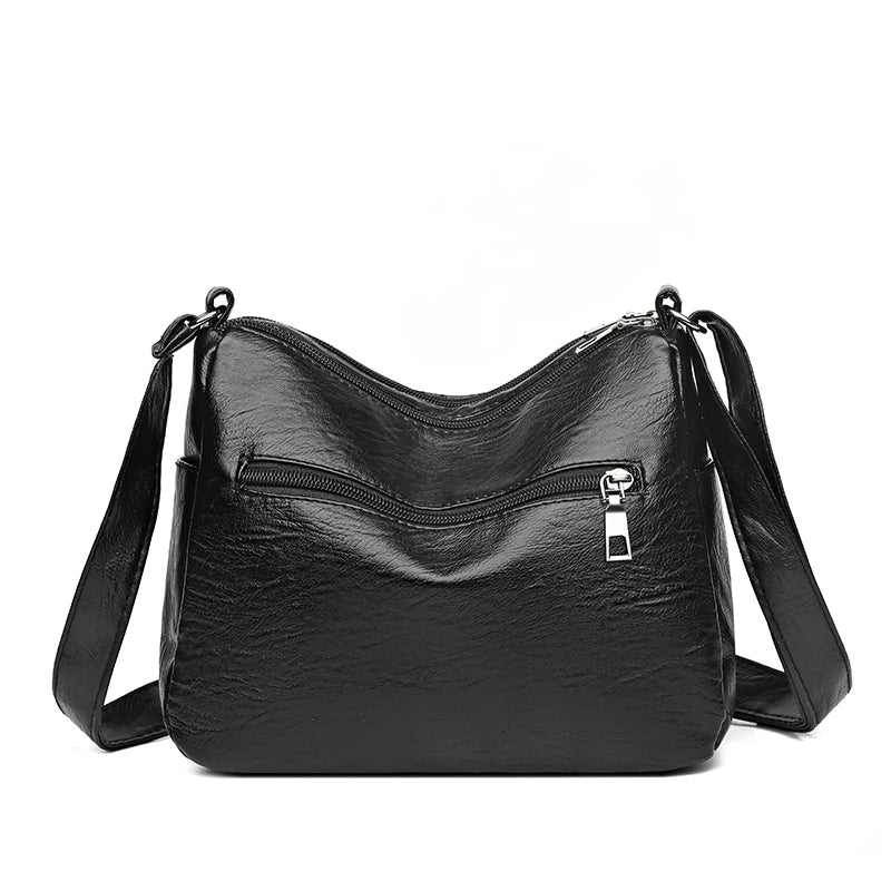 Women Shoulder Bags PU Leather Handbags Vintage Classic All Match Messenger Bags