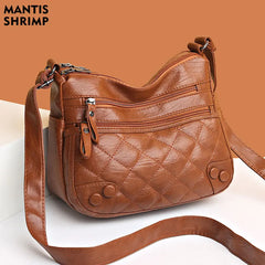 Women Shoulder Bags PU Leather Handbags Vintage Classic All Match Messenger Bags