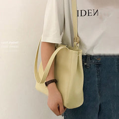Women Shoulder Bags PU Leather Totes Big Capacity All-match Handbags