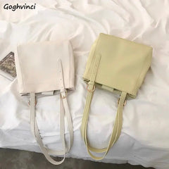 Women Shoulder Bags PU Leather Totes Big Capacity All-match Handbags