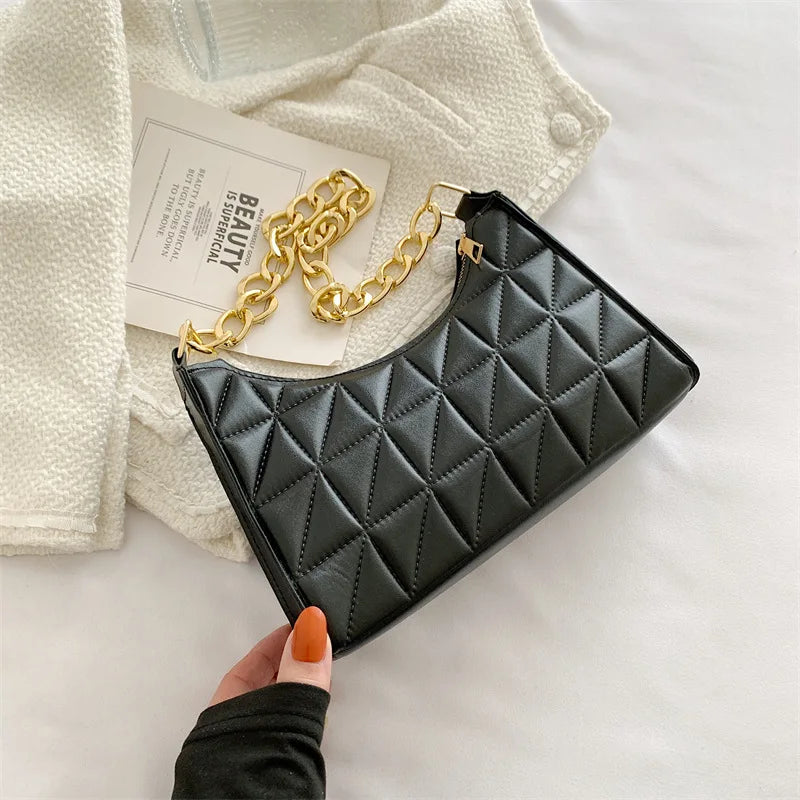 Retro Chain Handbag Women Shoulder Bags Ladies Totes Underarm Bag