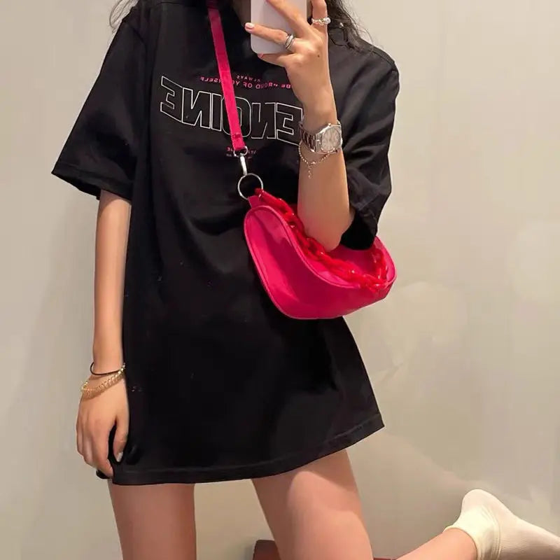 Women Shoulder Bags Rhodo Solid PopularTwo Straps Female Handbags