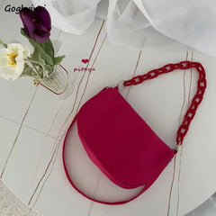 Women Shoulder Bags Rhodo Solid PopularTwo Straps Female Handbags