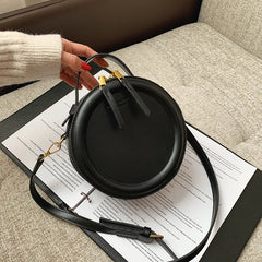 Round Shoulder Bags for Women Small Crossbody Bags PU Leather Handbags