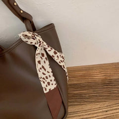 Vintage Ladies Underarm Tote Bag PU Leather Handbags