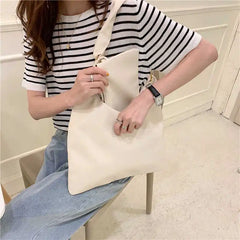 Vintage Women Shoulder Bag Soft PU Leather Large Capacity