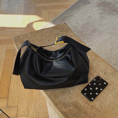 Stylish Women Shoulder Bag Soft PU Zipper Cross-body Totes Bag