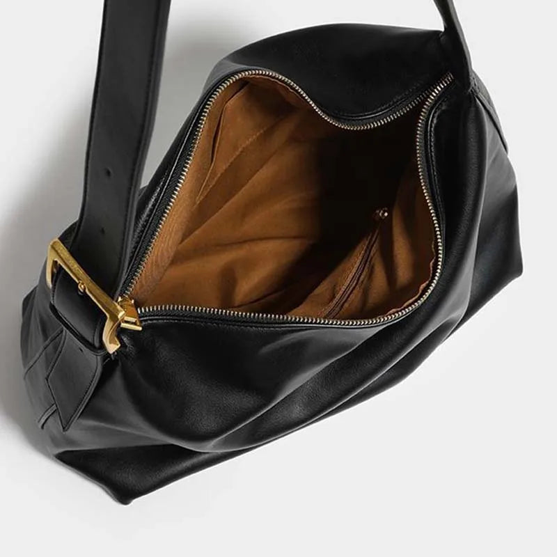 Stylish Women Shoulder Bag Soft PU Zipper Cross-body Totes Bag