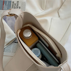 Women Shoulder Bags PU Leather Large Capacity All-match Handbags