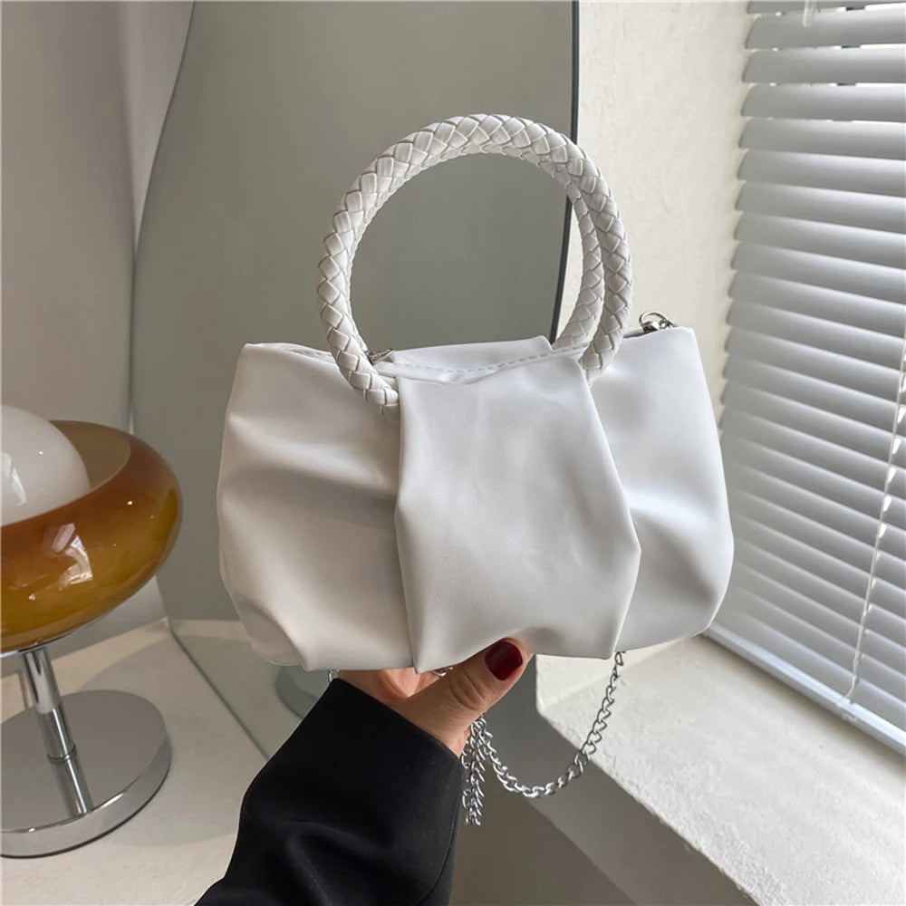 Texture Handbags Cloud Bag Female Evening Bag Diagonal Bag C
