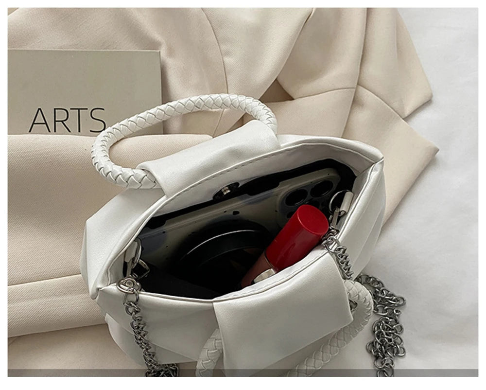 Texture Handbags Cloud Bag Female Evening Bag Diagonal Bag C