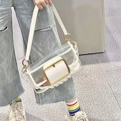 Women Shoulder Bags Transparent Underarm Crossbody Bag Sweet Female All-match St