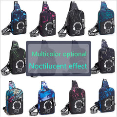 Anti Theft Crossbody Shoulder Bag USB Charging Waterproof Sling Chest Bags