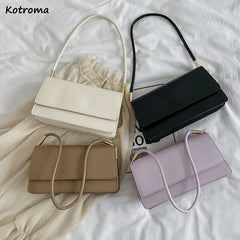 Women Shoulder Bag PU Leather Flap Office Lady Handbags
