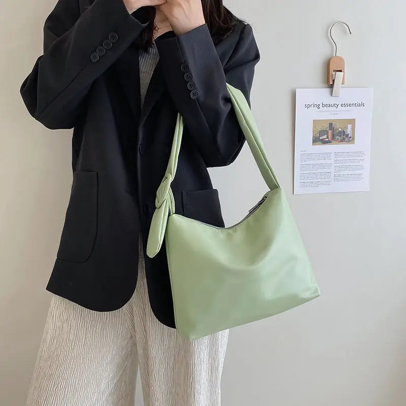 Soft PU Leather Shoulder Bag Large Capacity Harajuku Handbag