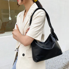 Soft PU Leather Shoulder Bag Large Capacity Harajuku Handbag