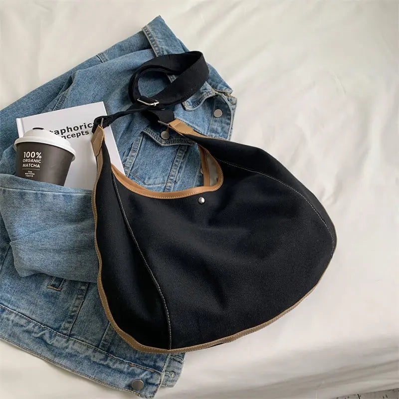 Women Shoulder Bags Vintage Canvas Cross-body Totes Handbags Large Capacity