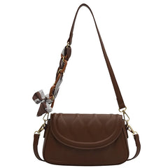 Vintage Flap Purses Underarm Tote with Silk Scarves
