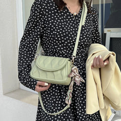 Vintage Flap Purses Underarm Tote with Silk Scarves
