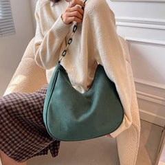 Vintage Women Shoulder Bag Matte PU Leather Handbag Big Capacity