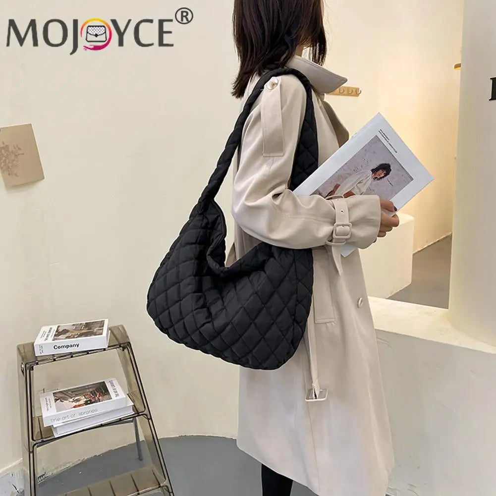 Winter Space Down Cloud Shoulder Bag Female Quilted