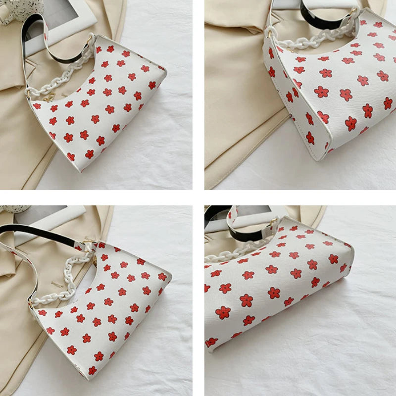 Sweet Printed Shoulder Bag Women Handbag Summer Style Purse