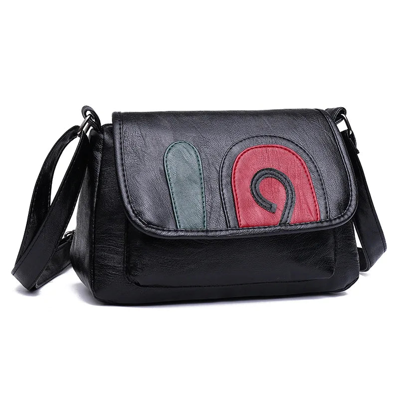 Soft Leather Shoulder Bag for Women Small Crossbody Handbag