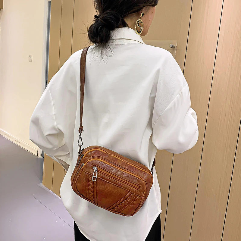 Women Shoulder Bags Crossbody Bags Small Waist Bag PU Leather Chest Bag