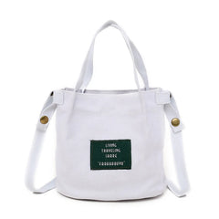 Canvas Letter Printing Small Messenger Large Capacity Shoulder Bag