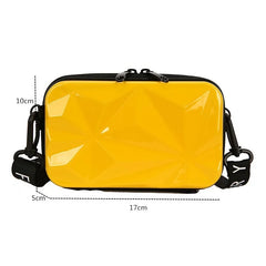 Women Shoulder Box Bags Personality Uneven Surface Handbag Female Makeup Storage