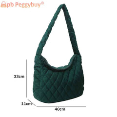 Women Shoulder Crossbody Bag Quilted Rhombus Top Handle Bag