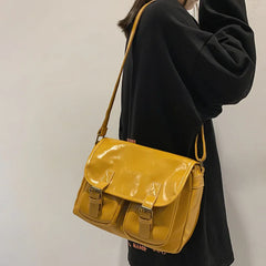 Japanese PU Leather Crossbody Bag for Women