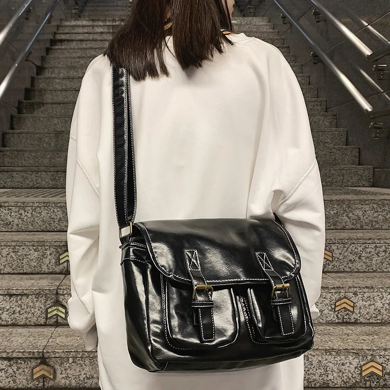 Japanese PU Leather Crossbody Bag for Women
