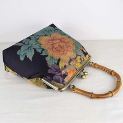 Wood Hand Women's Shoulder Crossbody Bag Chain Strap Fringe Purses
