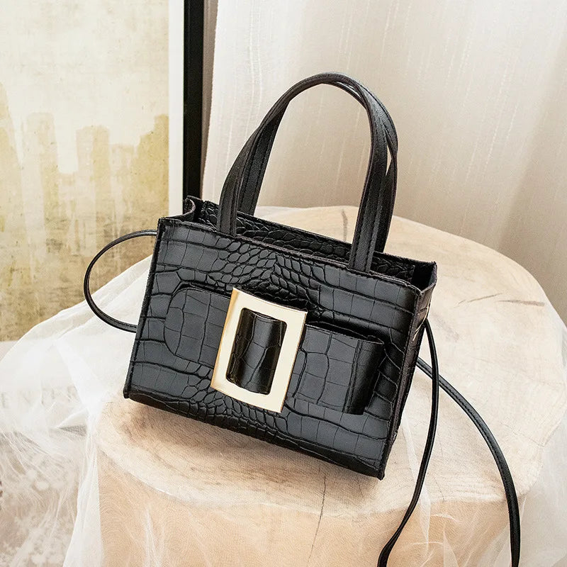 Women Shoulder Crossbody Bags PU Leather Messenger Bag Female Small Square Bag C