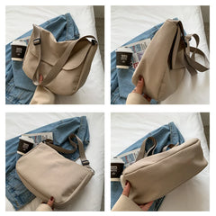 Women Shoulder Crossbody Book Bag Big Nylon Students Messenger Bags