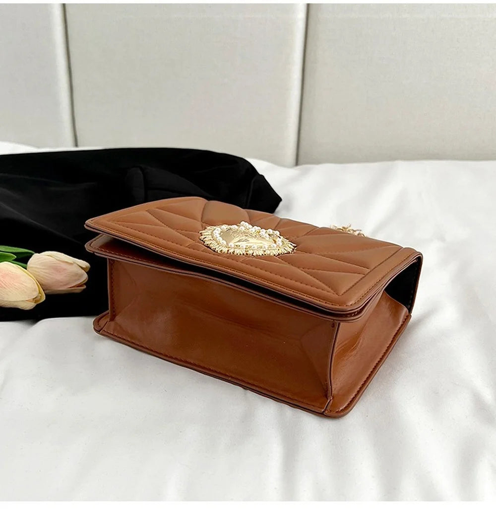 Women Small Square Bag Lady Crossbody Purse Clutch