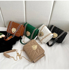 Women Small Square Bag Lady Crossbody Purse Clutch