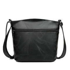 Women Shoulder Flower Bags Crossbody Handbag Soft Leather Bag