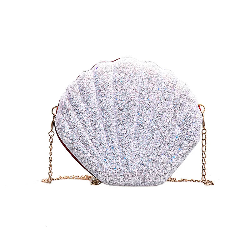 Sequins Shell Bag Chain Crossbody for Women
