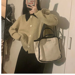 Canvas Women Shoulder Messenger Bag Large Crossbody Tote Bags