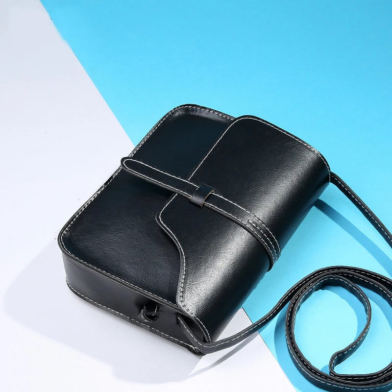 Vintage Mini Shoulder Messenger Bag Girls Crossbody Plaid Handbags