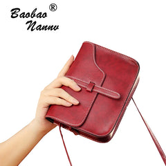 Vintage Mini Shoulder Messenger Bag Girls Crossbody Plaid Handbags