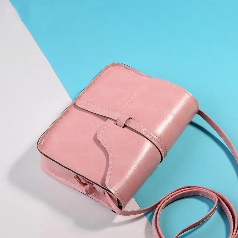 Vintage Mini Shoulder Messenger Bag Girls Crossbody Plaid Handbags