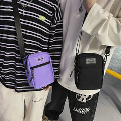 Nylon Mini Shoulder Messenger Bag for Men and Women