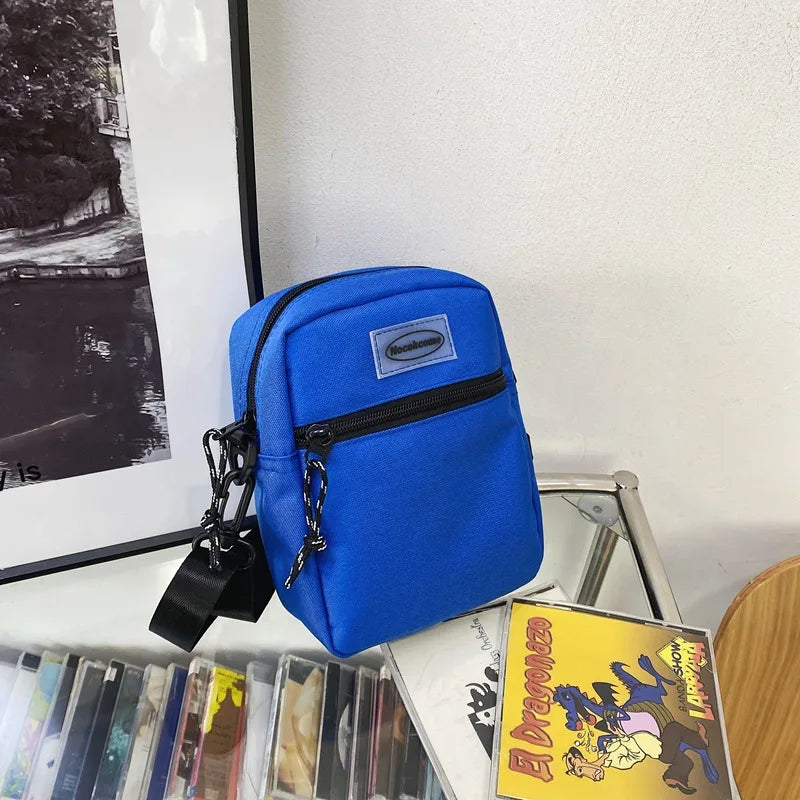 Nylon Mini Shoulder Messenger Bag for Men and Women