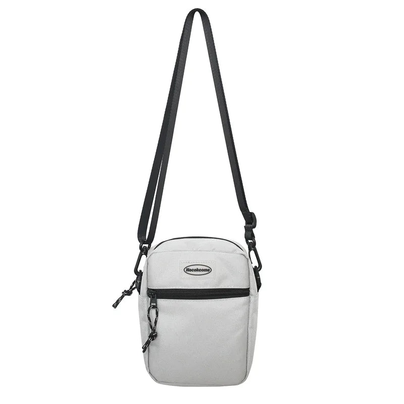 Nylon Mini Shoulder Messenger Bag for Men and Women