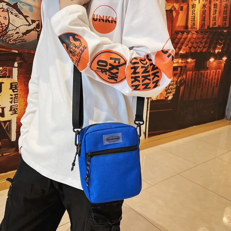 Nylon Mini Shoulder Messenger Bag for Men and Women
