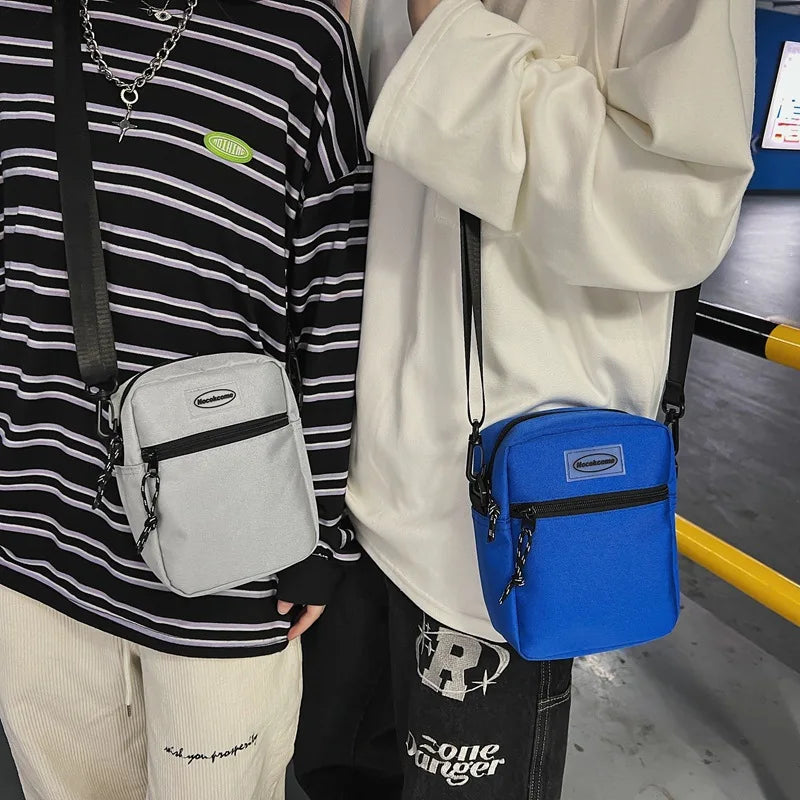 Nylon Mini Shoulder Messenger Bag for Men and Women